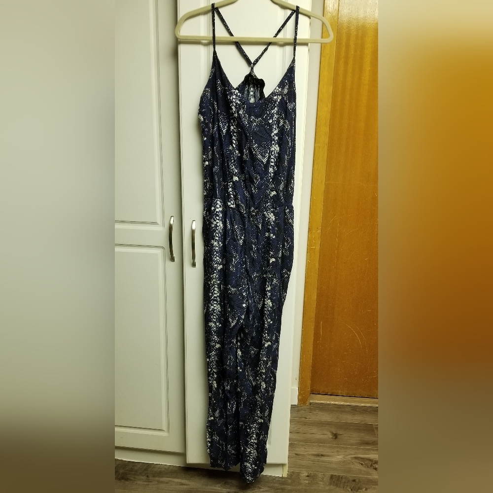 👙Chic by Jacob snakeskin print jumpsuit